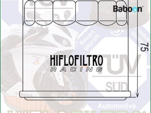 Retro Style Suzuki GSX750 W,X,Y,K1   98-02 HiFlo Race Racing Oil Filter HF138RC 