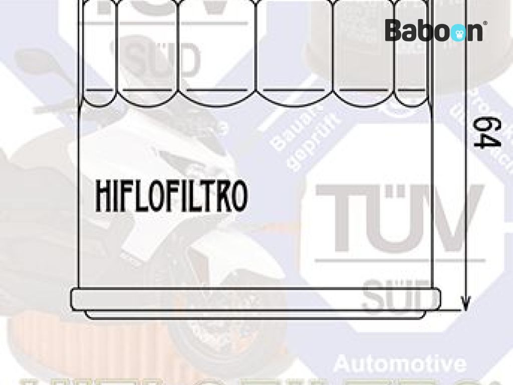 Honda SH300i SPORTY 2008 2009 2010 2011 2012-2015 HIFLO AIR FILTER HFA1304 