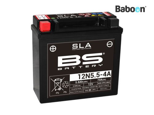 BS Battery Accu AGM 12N5.5-4A SLA Onderhoudsvrij fabriek geactiveerd