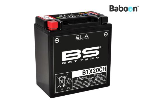 BS Battery Accu AGM BTX20CH (YTX20CH) SLA Onderhoudsvrij fabriek geactiveerd