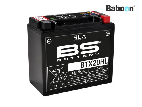 BS Battery Battery AGM BTX20HL (YTX20HL) SLA Maintenance-free factory activated