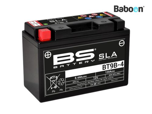 BS Battery Accu AGM BT9B-4 (YT9B) SLA Onderhoudsvrij fabriek geactiveerd