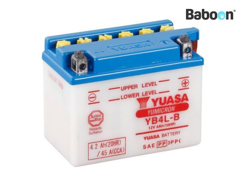 Yuasa Accu Conventioneel YB4L-B zonder accuzuur pakket