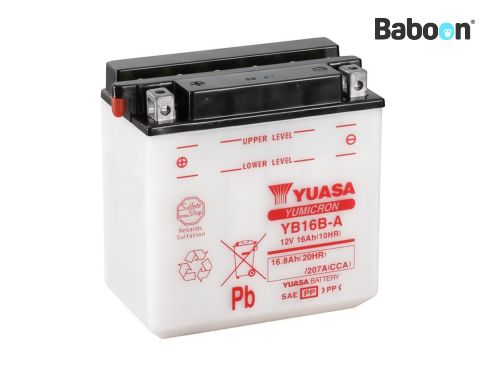 Yuasa Accu Conventioneel YB16B-A zonder accuzuur pakket