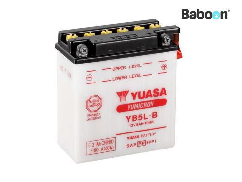 Yuasa Accu Conventioneel YB5L-B zonder accuzuur pakket