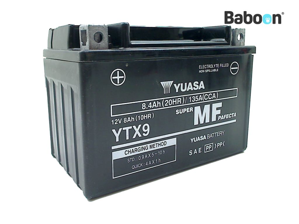 New YTX9-BS Replacement Battery For KTM 390 RC 390 2018 Motorcycle AGM