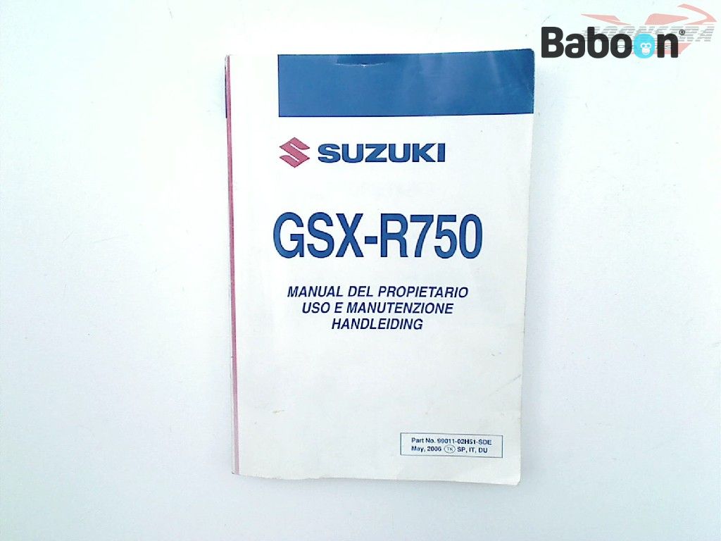 Suzuki GSX R 750 2006-2007 (GSXR750 K6/K7) Owners Manual